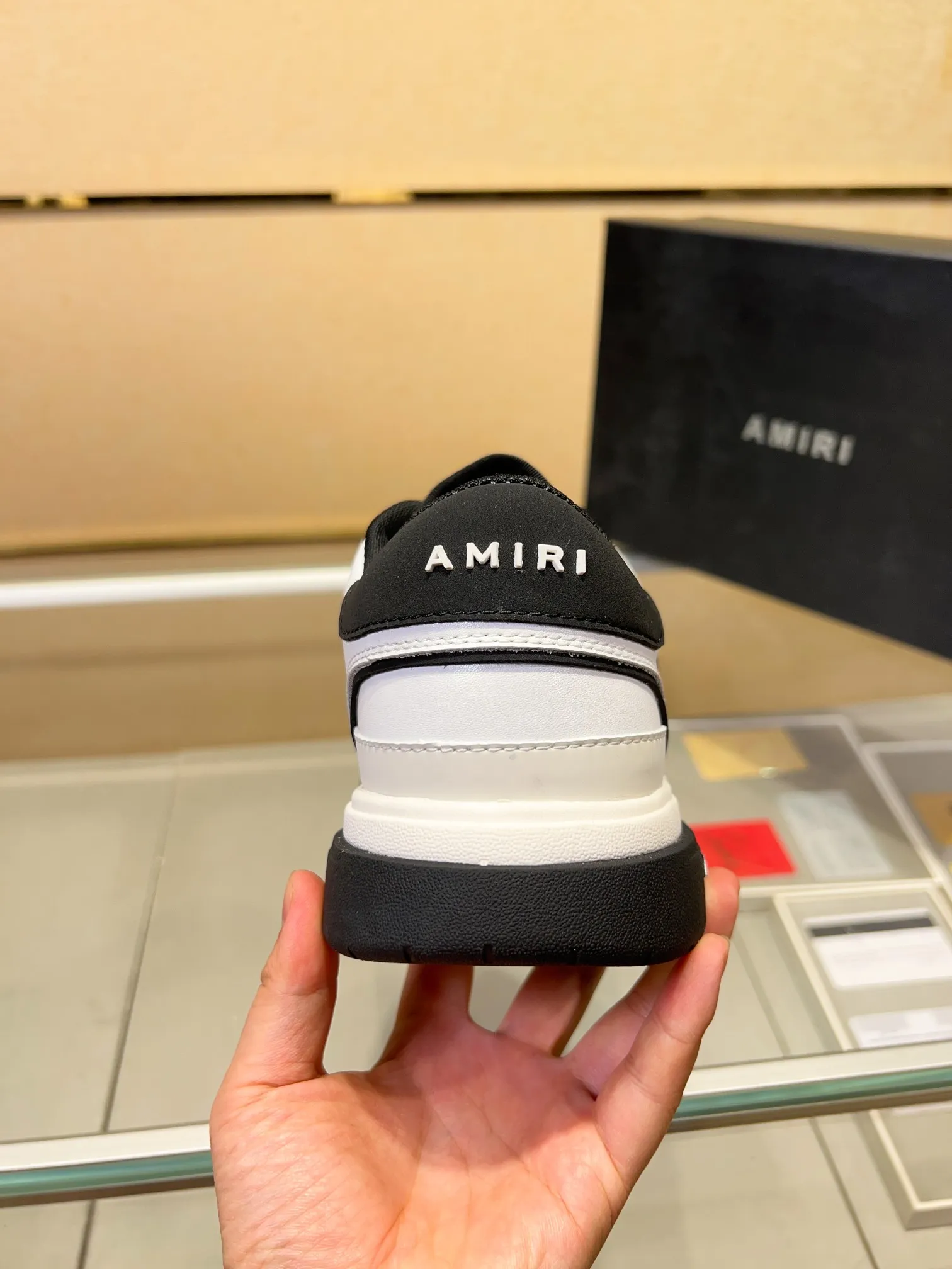 Men's men's shoes 💰500 [New style] 🌲🌲 Amiri - New Amiri trendy shoes, low-top casual sports shoes, the same style as celebrities, made of selected cowhide stitching, original outsole, comfortable on the feet, high-end workmanship, welcome to buy Size: 39-45 (customized for 46)